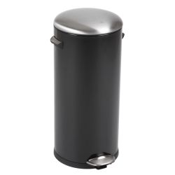 EKO Pedaalemmer Belle Deluxe 30 ltr - zwart/mat RVS