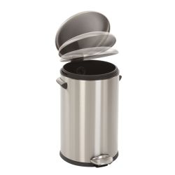 EKO Pedaalemmer Belle Deluxe 12 ltr - mat RVS
