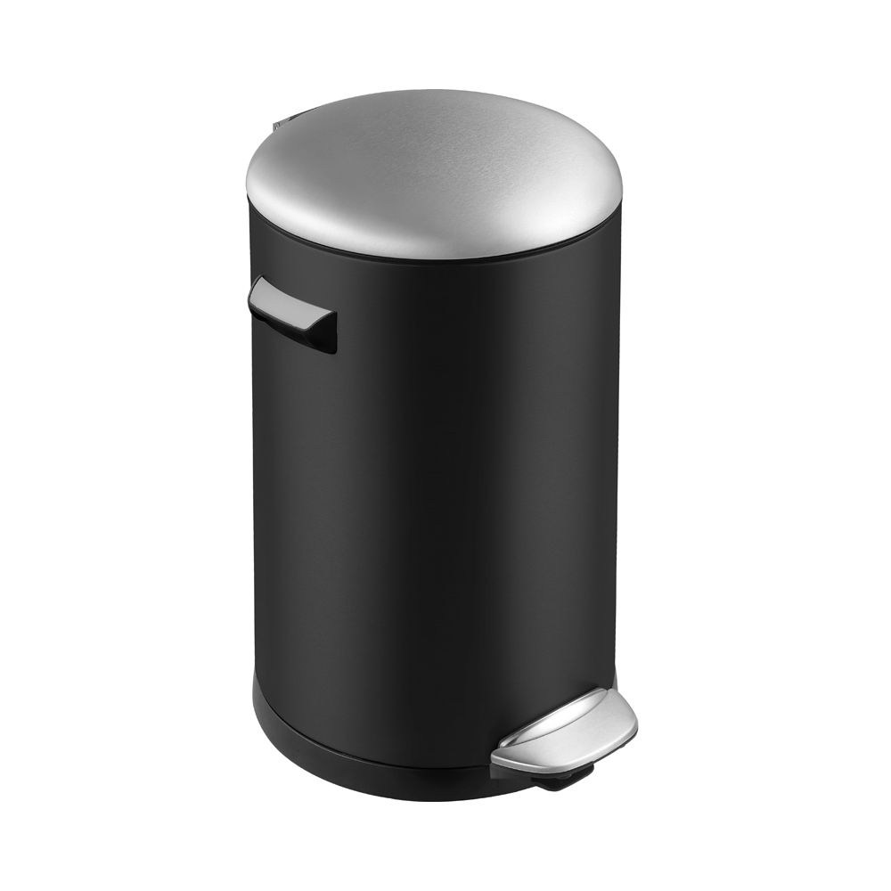 EKO Pedaalemmer Belle Deluxe 20 ltr - zwart/mat RVS