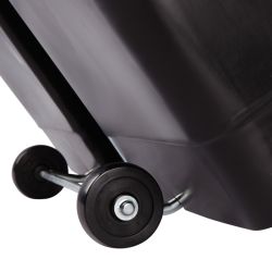 Rubbermaid Slim Jim Step On container Front Step kunststof 90 ltr - zwart
