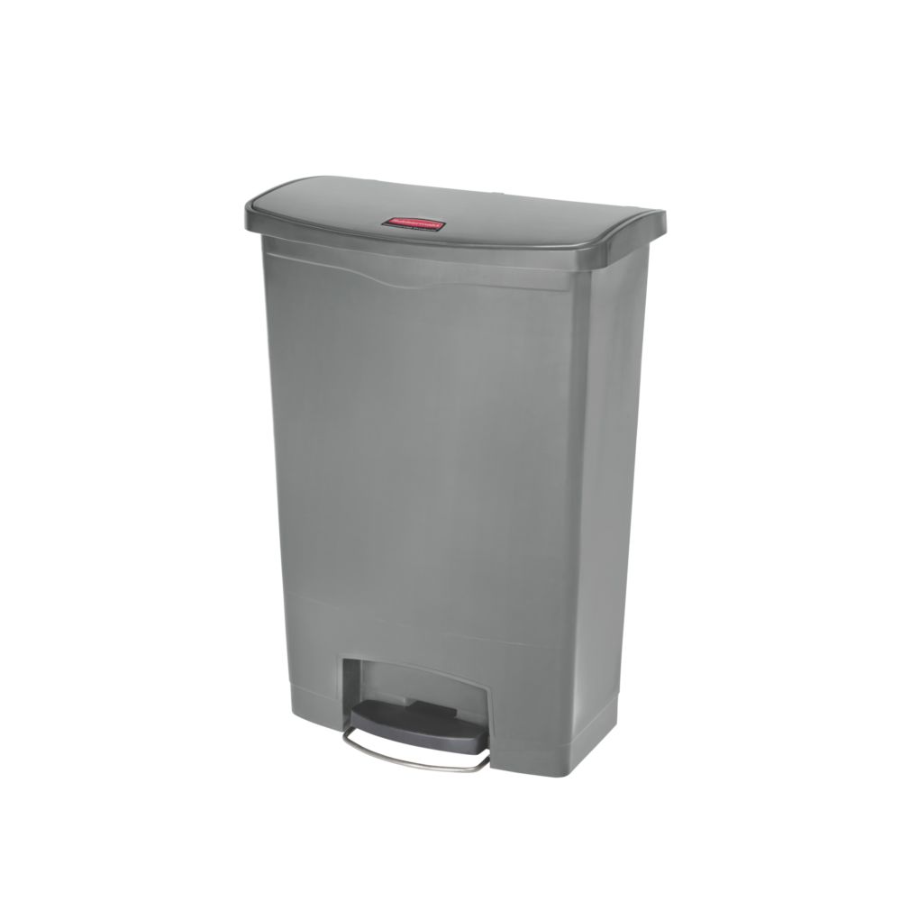 Rubbermaid Slim Jim Step On container Front Step kunststof 90 ltr - grijs