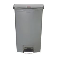 Rubbermaid Slim Jim Step On container Front Step kunststof 68 ltr - grijs