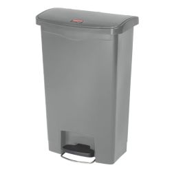 Rubbermaid Slim Jim Step On container Front Step kunststof 50 ltr - grijs