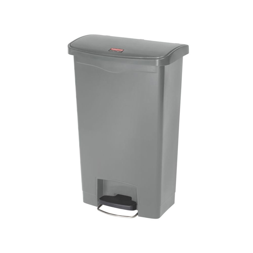 Rubbermaid Slim Jim Step On container Front Step kunststof 50 ltr - grijs