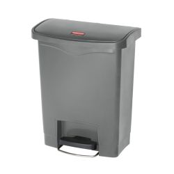 Rubbermaid Slim Jim Step On container Front Step kunststof 30 ltr - grijs