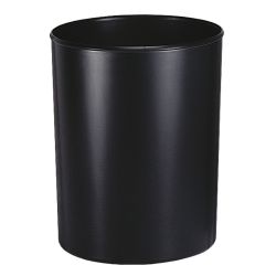 Vuurbestendige papierbak met inzet 20 ltr - zwart