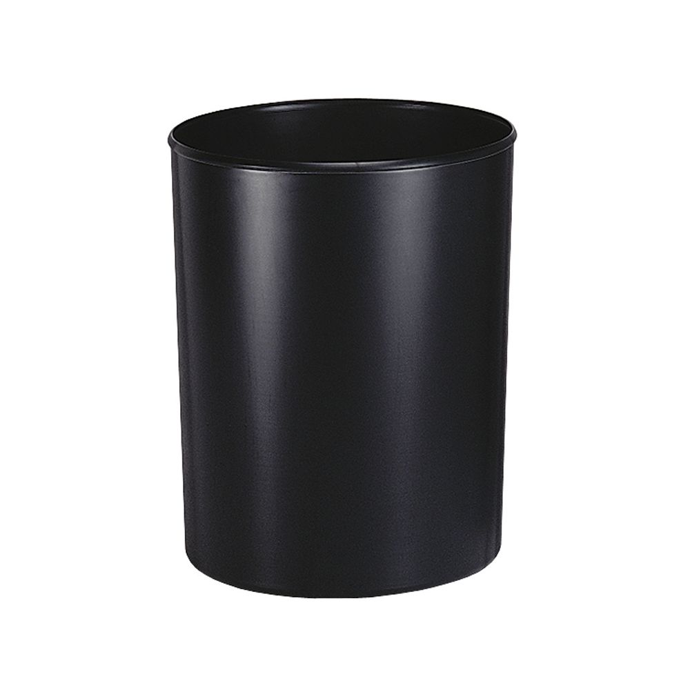 Vuurbestendige papierbak met inzet 20 ltr - zwart