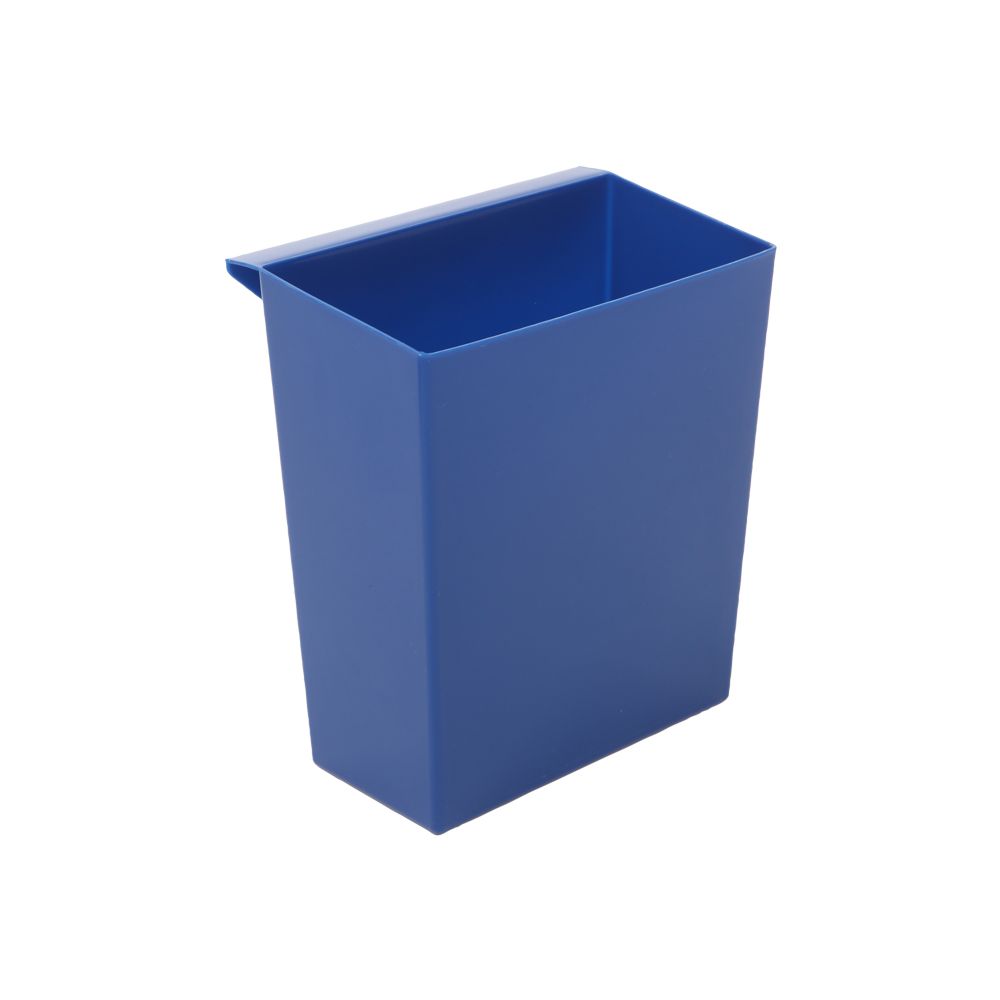 Inzetbakje voor vierkant tapse papierbak - blauw