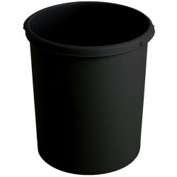 Kunststof papierbak, 30 ltr - zwart