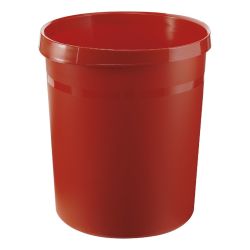 Kunststof papierbak, 18 ltr - rood