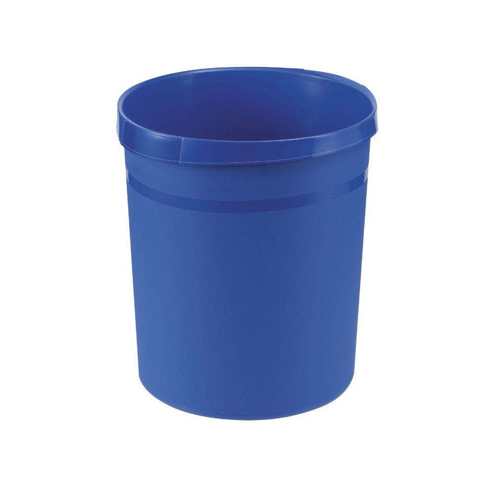 Kunststof papierbak, 18 ltr - blauw