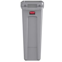 Rubbermaid Slim Jim met luchtsleuven 87 ltr - grijs