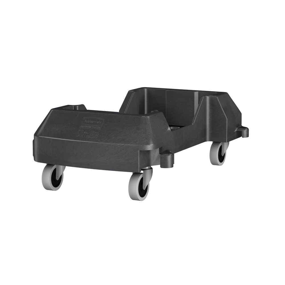 Rubbermaid Slim Jim koppelbare kunststof dolly - zwart