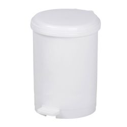 Pedaalemmer 40 ltr - wit