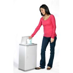 Janibell Luier pedaalemmer 43 ltr - wit