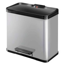 Hailo Öko Duo Plus L 17 + 9 ltr - zilver/zwart