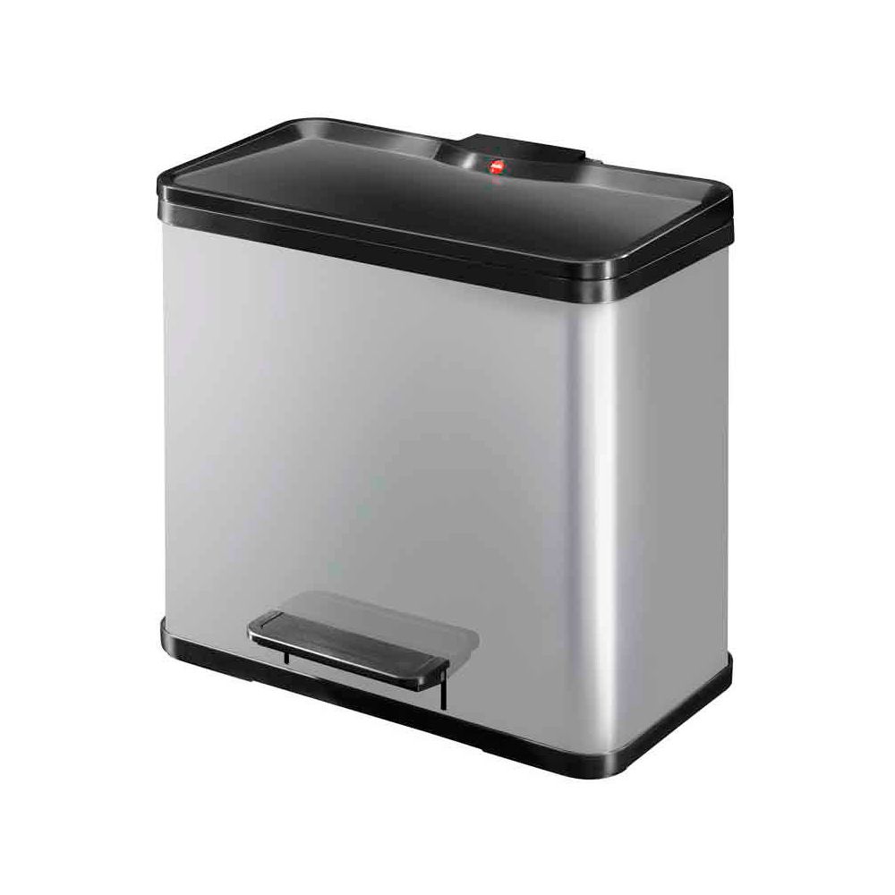Hailo Öko Duo Plus L 17 + 9 ltr - zilver/zwart