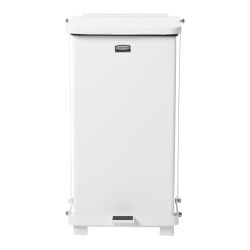 Rubbermaid Defender pedaalemmer 45 ltr - wit/zwart