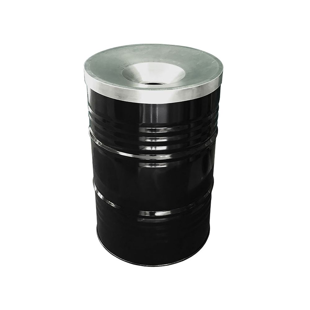 The BinBin afvalbak met vlamvertragend deksel 200 ltr - zwart