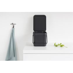 Brabantia afvalemmer Sort & Go 6 ltr - grijs