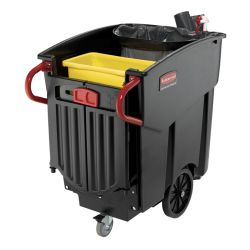 Rubbermaid Mega Brute mobiele afvalverzamelaar - zwart
