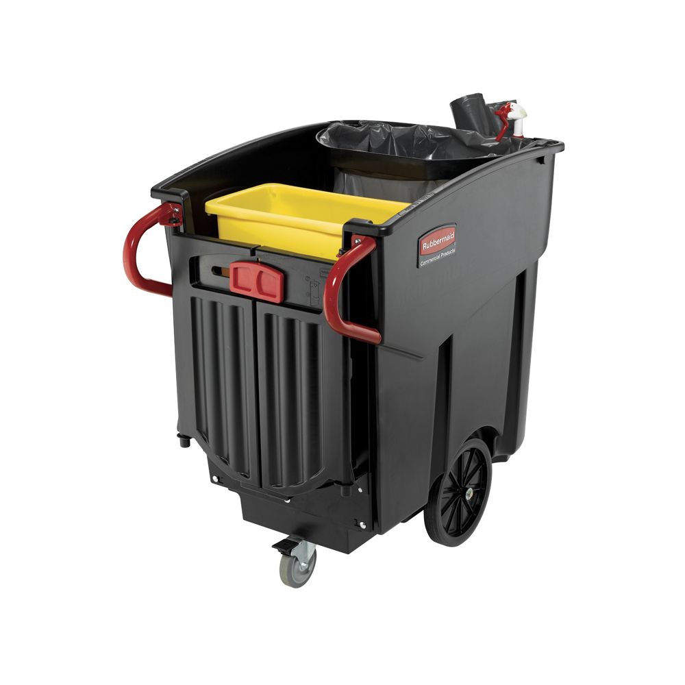 Rubbermaid Mega Brute mobiele afvalverzamelaar - zwart