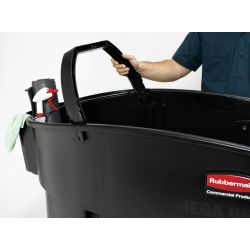 Rubbermaid Mega Brute mobiele afvalverzamelaar - zwart
