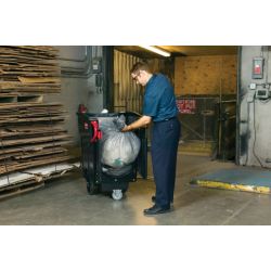 Rubbermaid Mega Brute mobiele afvalverzamelaar - zwart