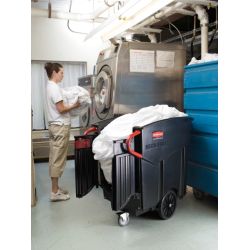 Rubbermaid Mega Brute mobiele afvalverzamelaar - zwart