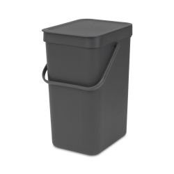 Brabantia afvalemmer Sort & Go 12 ltr - grijs