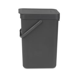 Brabantia afvalemmer Sort & Go 12 ltr - grijs