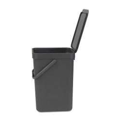 Brabantia afvalemmer Sort & Go 12 ltr - grijs