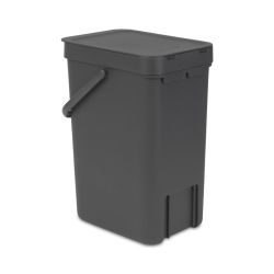 Brabantia afvalemmer Sort & Go 12 ltr - grijs