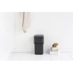 Brabantia afvalemmer Sort & Go 12 ltr - grijs