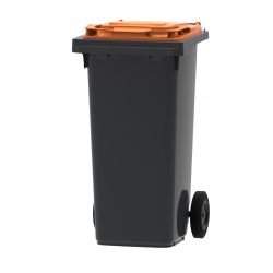 Mini-container 120 ltr - grijs/oranje