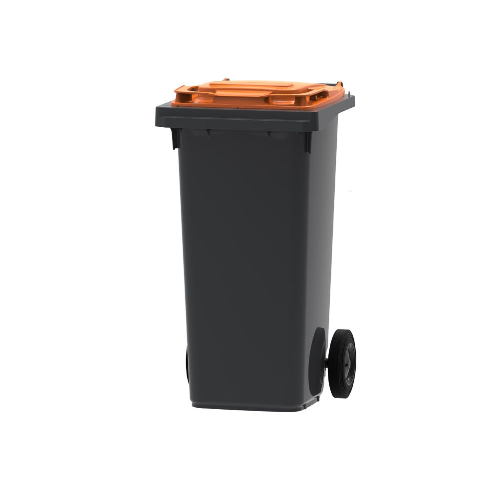 Mini-container 120 ltr - grijs/oranje