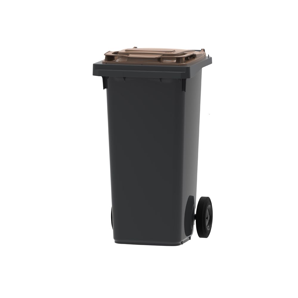 Mini-container 120 ltr - grijs/bruin