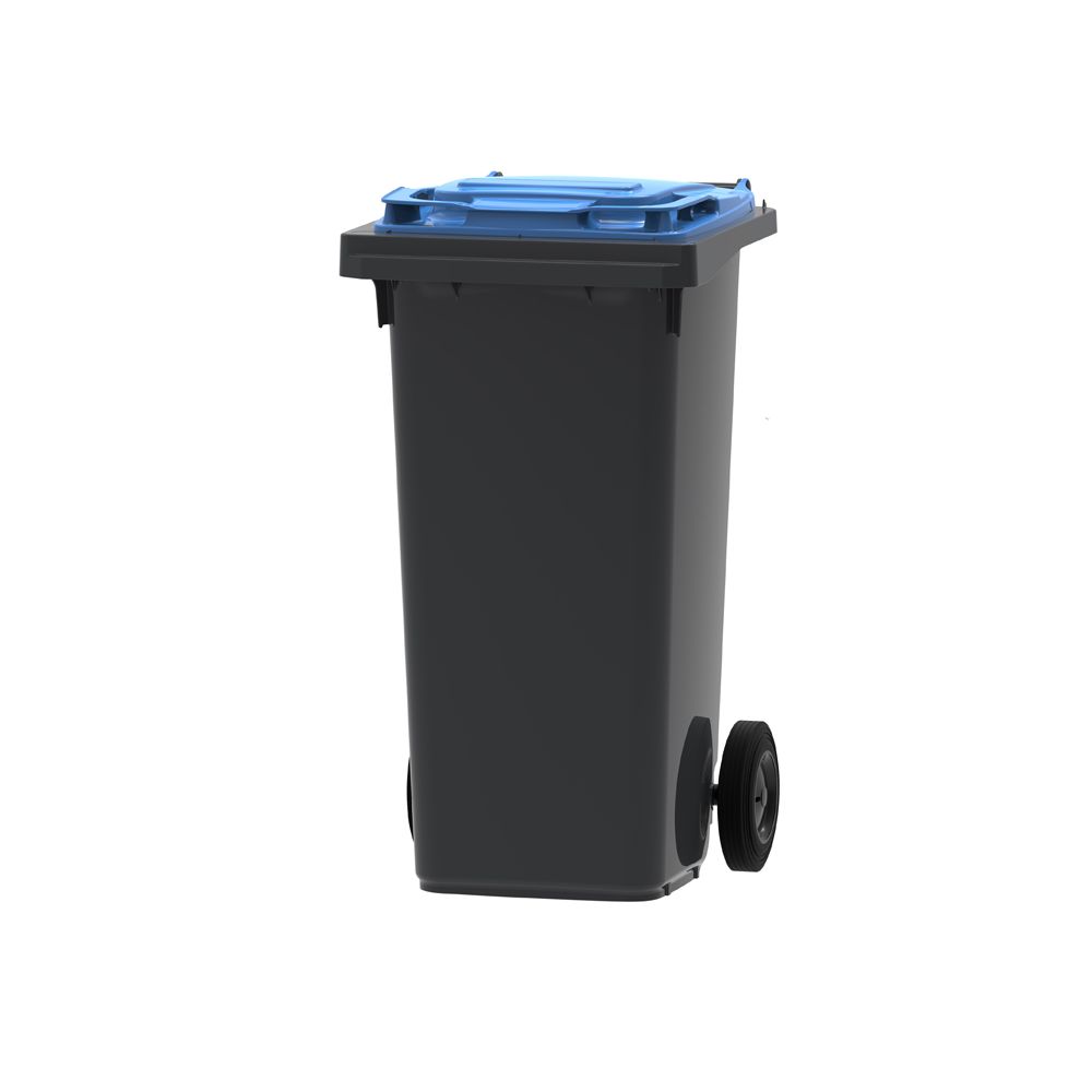 Mini-container 120 ltr - grijs/blauw