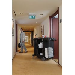 Rubbermaid Hotelwagen met hoge veiligheid - zwart