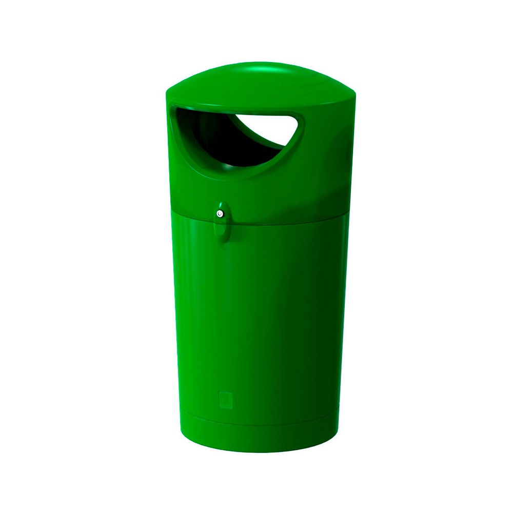 Afvalbak Metro Hooded 100 ltr - donkergroen