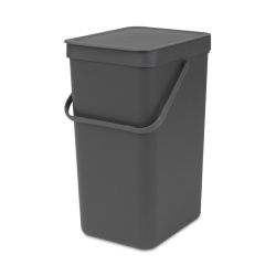 Brabantia afvalemmer Sort & Go 16 ltr - grijs