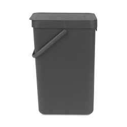 Brabantia afvalemmer Sort & Go 16 ltr - grijs