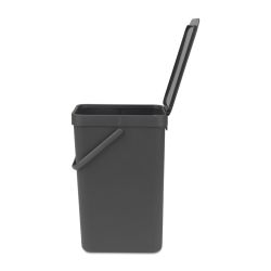 Brabantia afvalemmer Sort & Go 16 ltr - grijs