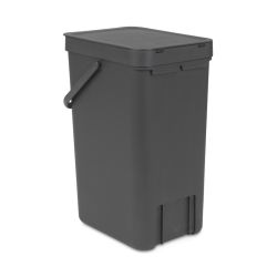 Brabantia afvalemmer Sort & Go 16 ltr - grijs