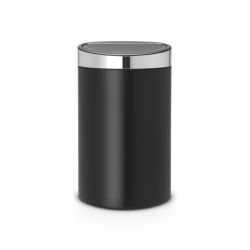 Brabantia Touch Bin New 40 ltr -mat zwart/mat RVS