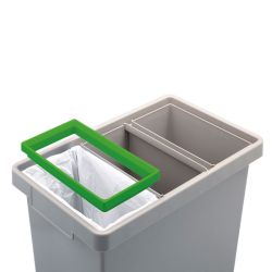 Polymax afvalscheidingsbak 40 ltr - grijs-groen-geel-blauw
