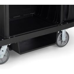 Rubbermaid onderbouwschap tbv hotelwagen - zwart