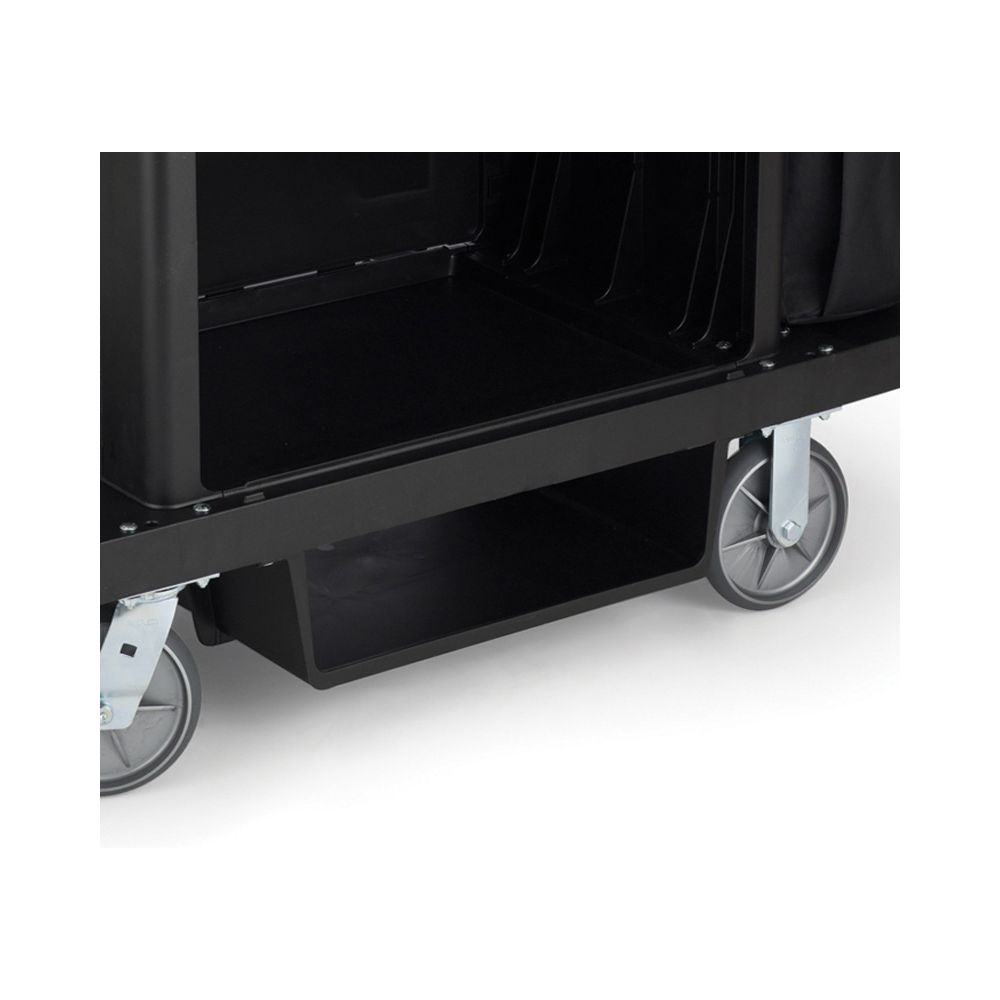 Rubbermaid onderbouwschap tbv hotelwagen - zwart