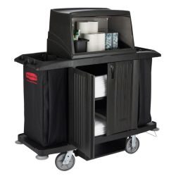 Rubbermaid onderbouwschap tbv hotelwagen - zwart