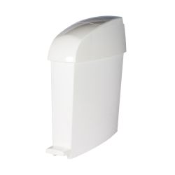 Rubbermaid sanitaire pedaalemmer 12 ltr - wit